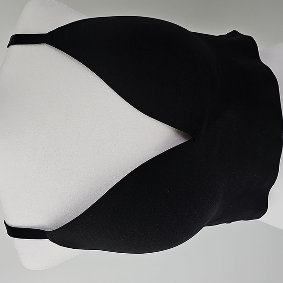 PINK Victoria's Secret XL Wireless Pushup Bra Black w Pink Interior - Picture 6 of 6